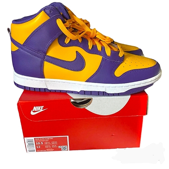 Nike Premium Dunk High Lakers sz 10.5 - Picture 2 of 8